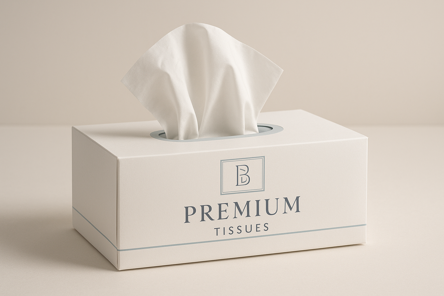 tissue branded box